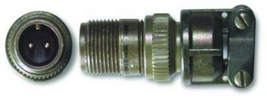 Model:CE - 2-pin, MS3101A connector w/strain relief  (meets MIL-C-5015)_1172618