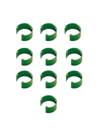 Gilson, COLORIS Pipette Identification Clips, green, polyacetal, markable, 10/pack_1199947