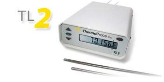 TL2 Battery Powered, Desktop Thermometer with One 200 OHM sensor with 5 foot cable and standard 5 point calibration._1209079