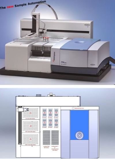 Autom xyz SFC/Soft SFC/9 Temp SFC/mq: minispec SFC Sample Automation System (10 mm) complete (for mq20 systems) with following components: x y z Sample Changer for 10 mm sample tubes on a large platform for positioning minispec magnet and f_1331928