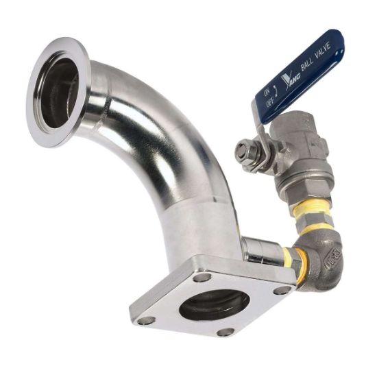 DN40 KF pipe elbow w. condensation drain_1629527