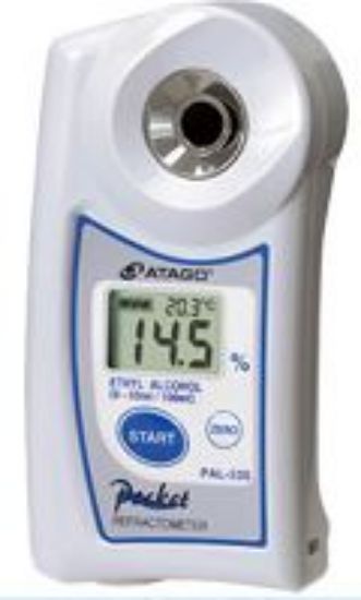 Atago, Digital Refractometer, PAL-33S, Ethyl Alcohol-Water Solution, Ethyl alcohol: 0.0 to 53.0%, Temperature: 5.0 to 30.0degC_1360052