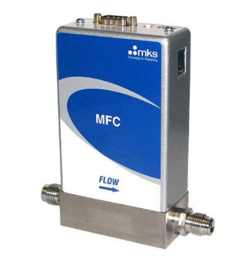 MKS Type GE50A MFC, air, 50 sccm, ¼” Swagelok, Analog 0 to 5 VDC (9 pin D connector), Viton, Normally Closed_1360313