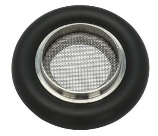 Centering Ring Seal Assembly with Screen, NW 16, Stainless Steel/Viton O-ring_1361492