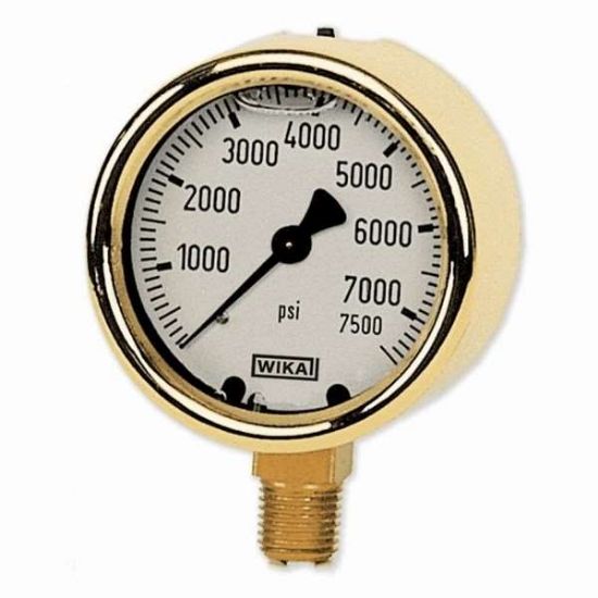 Wika 213.40 Forged Brass Industrial Gauge ~ 0 To 1000 PSI, 2 1/2"_1209832
