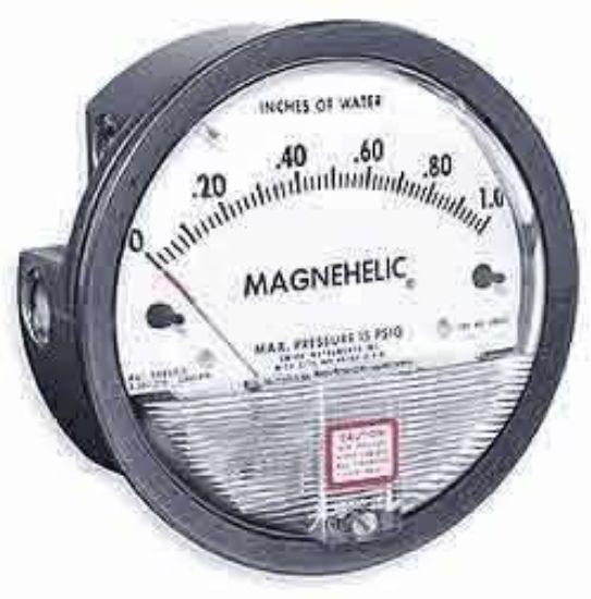 Dwyer 2302 Magnehelic Differential Pressure Gauge, Type , -1 to 0 to 1" WC_1205749