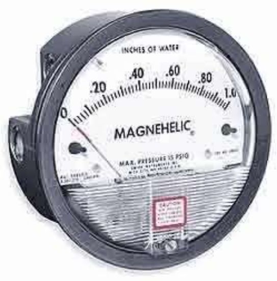 Dwyer 2000-0AV Magnehelic Differential Pressure Gauge, Type , 0.50 to 300" WC_1221595