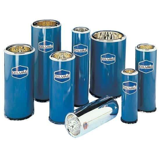 Dilvac Blue Enameled Steel and Glass Dewar Flask, 1.1 L_1206811
