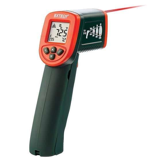 Extech IR267 High Temperature Infrared Thermometer -58 to 1112F (-50 to 600C)  with Type K Input (D:S 12:1)_1220012