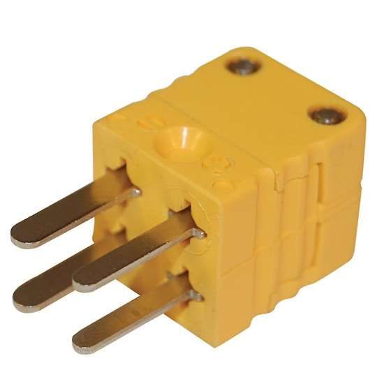 Digi-Sense Dual Thermocouple Connector, Mini, Male, Type-K; 1/ea_1201041
