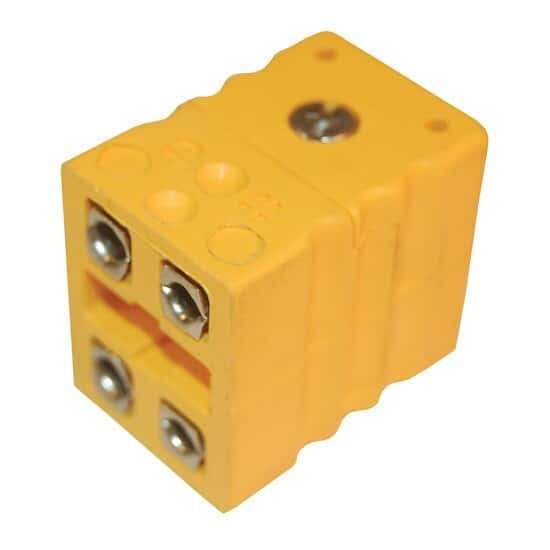 Digi-Sense Dual Thermocouple Connector, Standard, Female, Type-K; 5/pk_1619914
