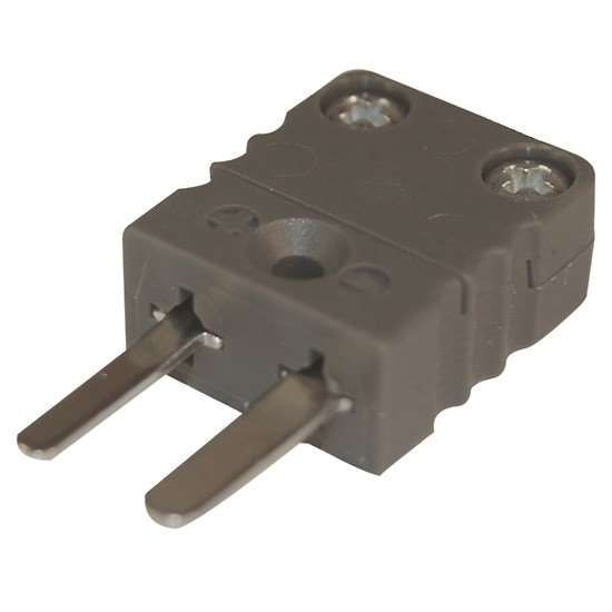 Digi-Sense Miniature Type-J Thermocouple Male Connector, 2 Pin_1201089