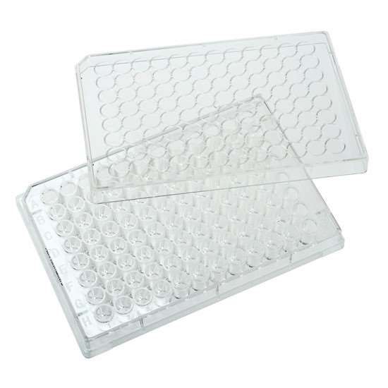 Cole-Parmer 96-Well Treated Cell Culture Plate with Lid; 100/cs_1239128