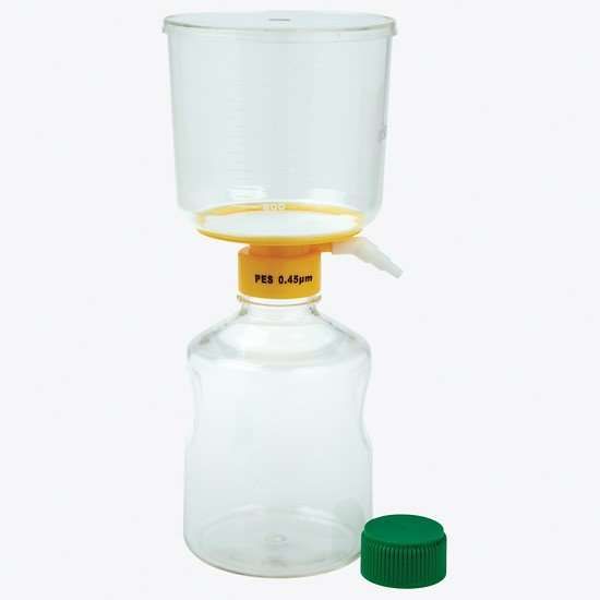 CELLTREAT Scientific Products 229704 Sterile Filter System with PES membrane, 1000 mL, 0.45 μm, 90 mm; 12/cs_1239130