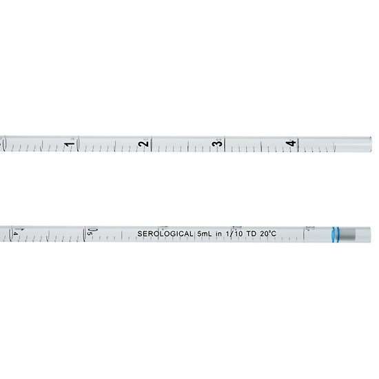 CELLTREAT Scientific Products Open-Ended Serological Pipet, 5mL, Bulk Packed, Sterile; 500/Cs_1208790