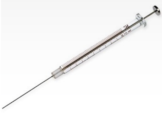 Hamilton 1710 Gastight Syringe, 100 uL, Cemented, 22s G, 2", Blunt_1208543