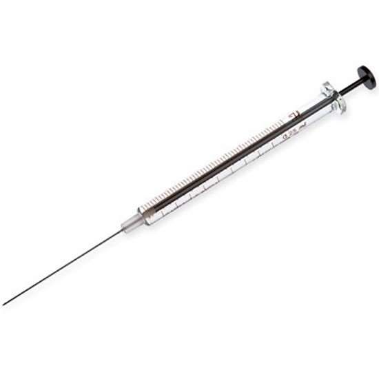 Hamilton 1725 Gastight Syringe, 250 uL, cemented needle, 22s G, 2" conical tip_1208899