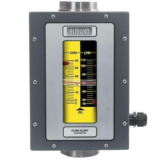 Hedland H801A-050-F2 Oil and Petroleum Flowmeter w/ Switch, 5-50 GPM, Al_1217274