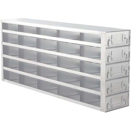 Argos Technologies PolarSafe® Upright Freezer Drawer Rack for Standard 2" Boxes, 5 x 5 Array_1239178