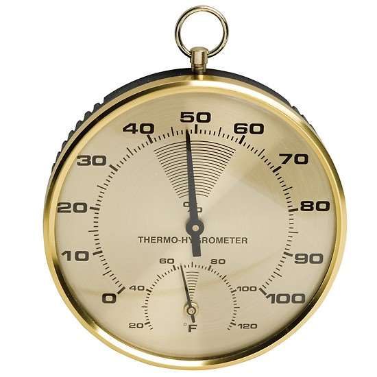 H-B Instrument Durac Thermometer-Hygrometer, 0/120°C, 0/100% Humidity Range, Stainless Steel_1230038