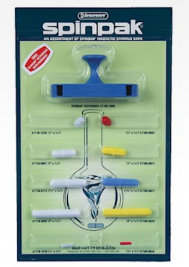 Bel-Art F37158-0010 Spinpak Magnetic Stirring Bar Assortment; 10 Stir Bars_1210345