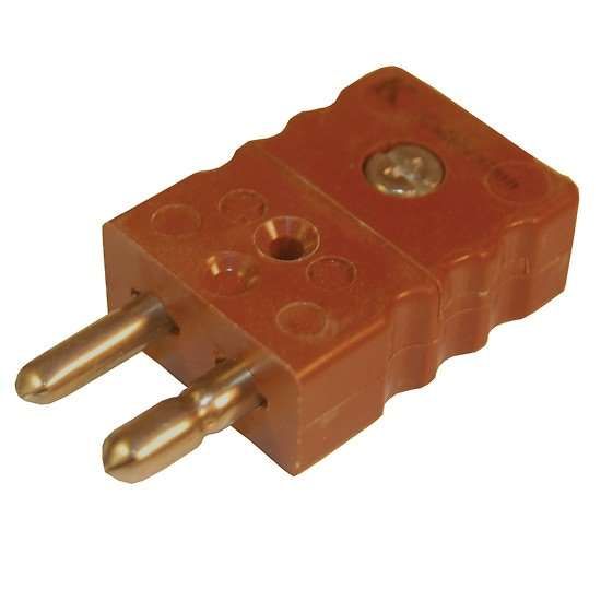 Digi-Sense Standard Type-K Thermocouple Male Connector, 2 Pin, Hollow_1214635