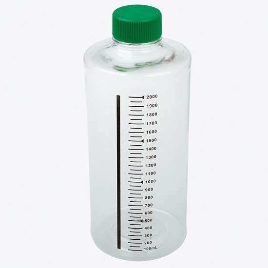 CELLTREAT Scientific Products 229584 Non-Treated Culture Roller Bottle, 2L, nonvented cap, sterile, 12/cs_1205840