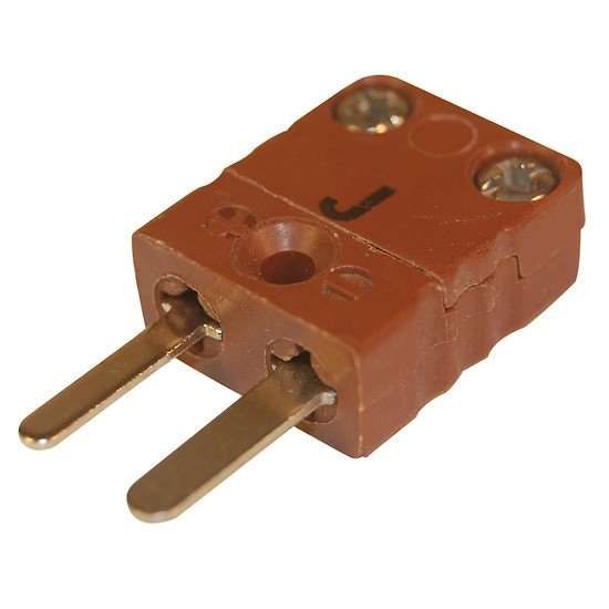 Digi-Sense Miniature Type-J Thermocouple Male Connector, 2 Pin_1222848