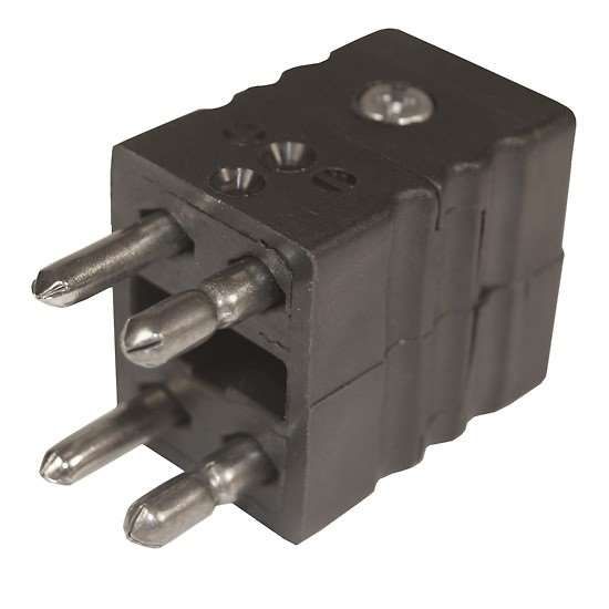 Digi-Sense Dual Thermocouple Connector, Standard, Male, Type-J; 1/ea_1216848