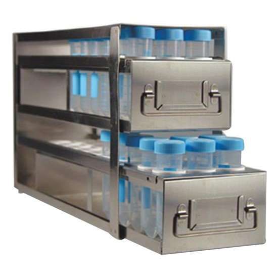 Argos Technologies Polar R5078A PolarSafe® Upright Freezer Drawer Rack, 78 x 50 mL Tubes, 2 Drawer Capacity_1228695