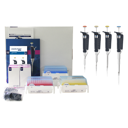 Gilson PIPETMAN G 4-Pipette Kit Pipette, P2G, P20G, P200G, P1000G, Manual Air Displacement, Metal Ejector_1236863