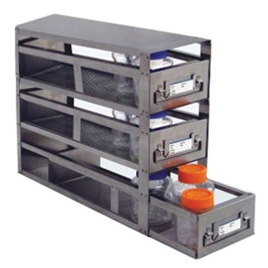 Cole-Parmer PolarSafe Upright Freezer Drawer Rack For Storage Bottles ≤ ...