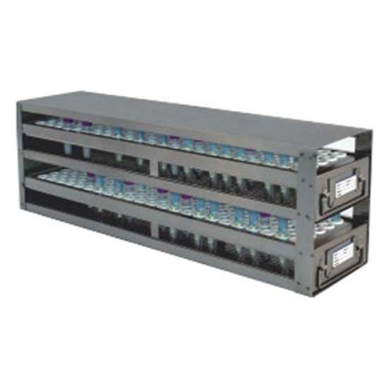 Argos Technologies PolarSafe® RDLT062A Upright Freezer Drawer Rack for 4 to 7 mL Blood Sample Tubes; 2 Drawers, holds 230 tubes_1230127