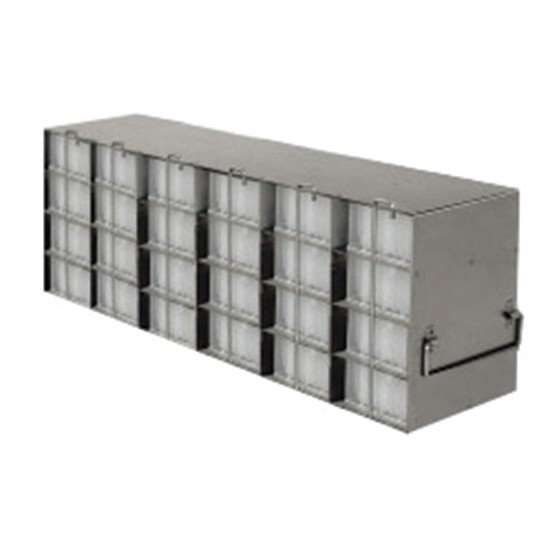 Argos Technologies PolarSafe® RTB64A Upright Freezer Rack for 96-Well Microtube Boxes or Boxes w/ 2 1/8" Max H, 6 x 4 Array_1239369