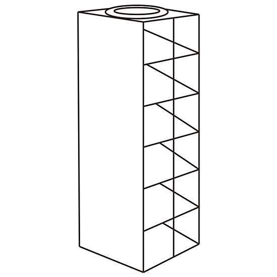 Argos Technologies PolarSafe® RC6375A Vertical/Chest Freezer Rack for Standard 3.75" High Boxes, 6 box capacity_1230206