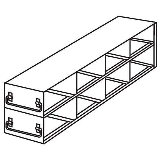 Argos Technologies PolarSafe® RDPCR42A Upright Drawer Freezer Rack for 0.2 mL Tube 96-Well PCR Boxes, 4 x 2 x 2 Array_1208578