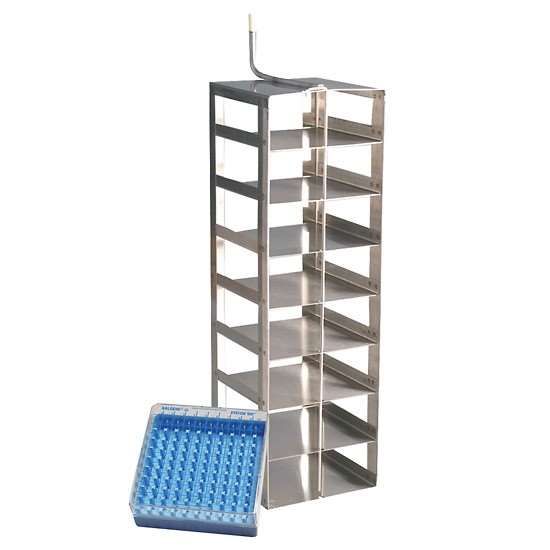 Worthington RS60-9C50 Vertical Rack, 10 shelf, Stainless Steel for 100-cell box_1240300