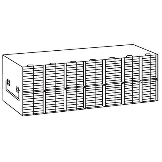 Argos Technologies PolarSafe® R96126A Upright Freezer Rack for 96/384-Well Microtiter Plates, accepts 126 with lids or 154 without lids_1209274