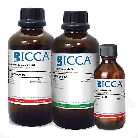 Ricca Chemical Company HydroSpec™ Titrant T5 General Use Two Component Volumetric Solution; 6 x 500 mL_1235340