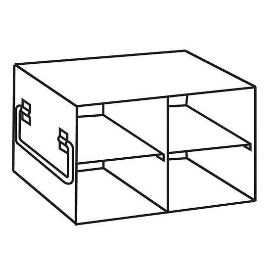 Argos Technologies PolarSafe® RF222A Upright Freezer Rack for Standard 2" Boxes, 2 x 2 Array_1203297