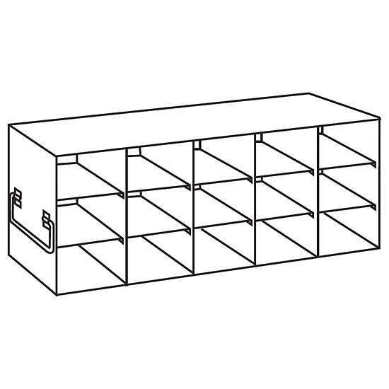 Argos Technologies PolarSafe® RD53375A Upright Freezer Drawer Rack for Standard 3.75" High Boxes, 5 x 3 Array_1218271
