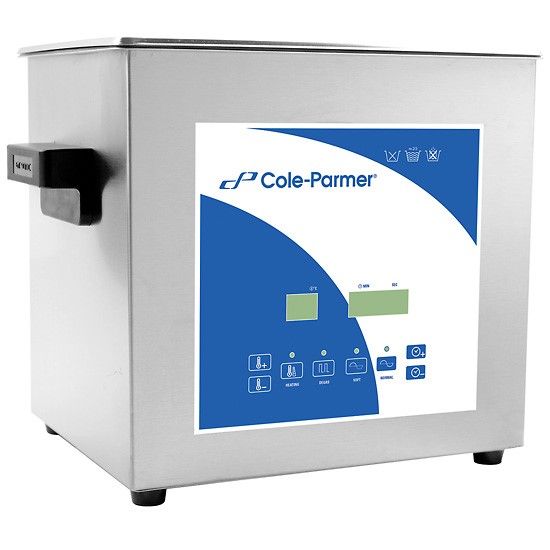 Cole-Parmer 9 Liter Ultrasonic Cleaner with Digital Timer and Heat, 230 VAC_1226076