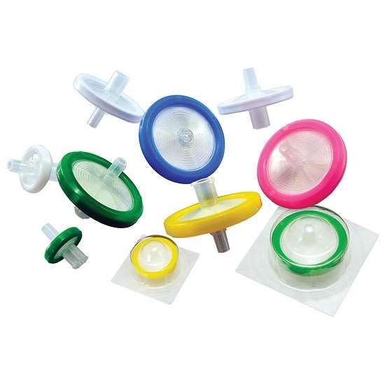 Argos Technologies Syringe Filter, 30mm, .45um, Red PP/Surfactant-Free Cellulose Acetate; 50/Pk_1229195