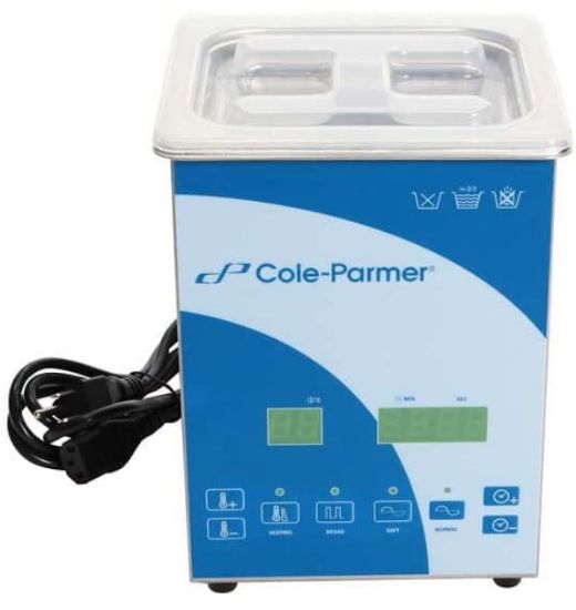 Cole-Parmer 2 Liter Ultrasonic Cleaner with Digital Timer and Heat, 230 VAC_1225135