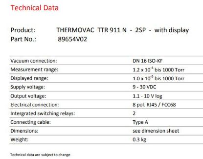 THERMOVAC TTR 911 N - 2SP with display_1647468