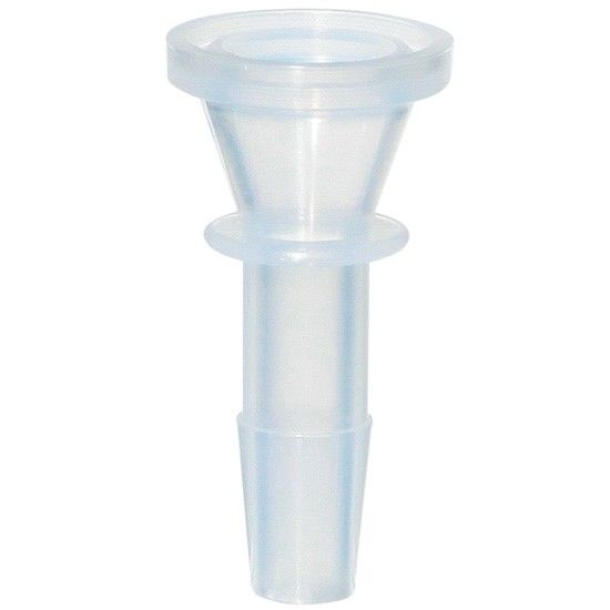 Masterflex Barb Sanitary Adapter, Mini Tri-Clamp x 3/8" Hose Barb, Polypropylene; 6/pk_1229147