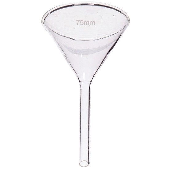 Cole-Parmer elements Short Stem Funnel, Glass, 150 mm dia, 2/pk_1240491