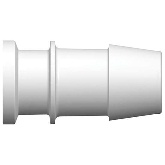 Value Plastics Barbed to Sanitary Adapter, 3/4" ID to 3/4" Mini, ADCF PP; 10/Pk_1240415
