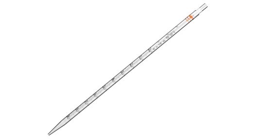 Gilson, Serological Pipette, 10 mL, Red, 200 Sterile Individually wrapped, 2-piece Welded, Gamma-sterilized, non-pyrogenic, Polyester fiber plug_1407757