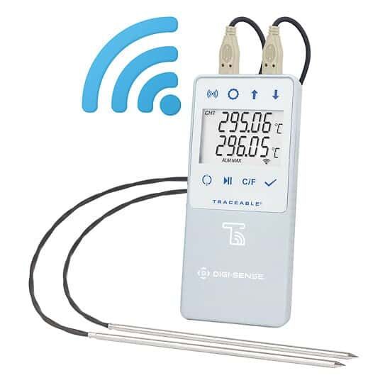 Digi-Sense High-Temperature Data Logger with TraceableLIVE® Wireless Capability and Calibration; 2 Probes_1443074